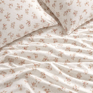 Rosalie Blush Bouquet Bed Sheet - Home Artisan