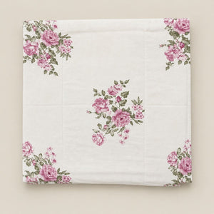 Petunia Pink Rose Bouquet 250TC Cotton Percale Super King Bed Sheet - Home Artisan