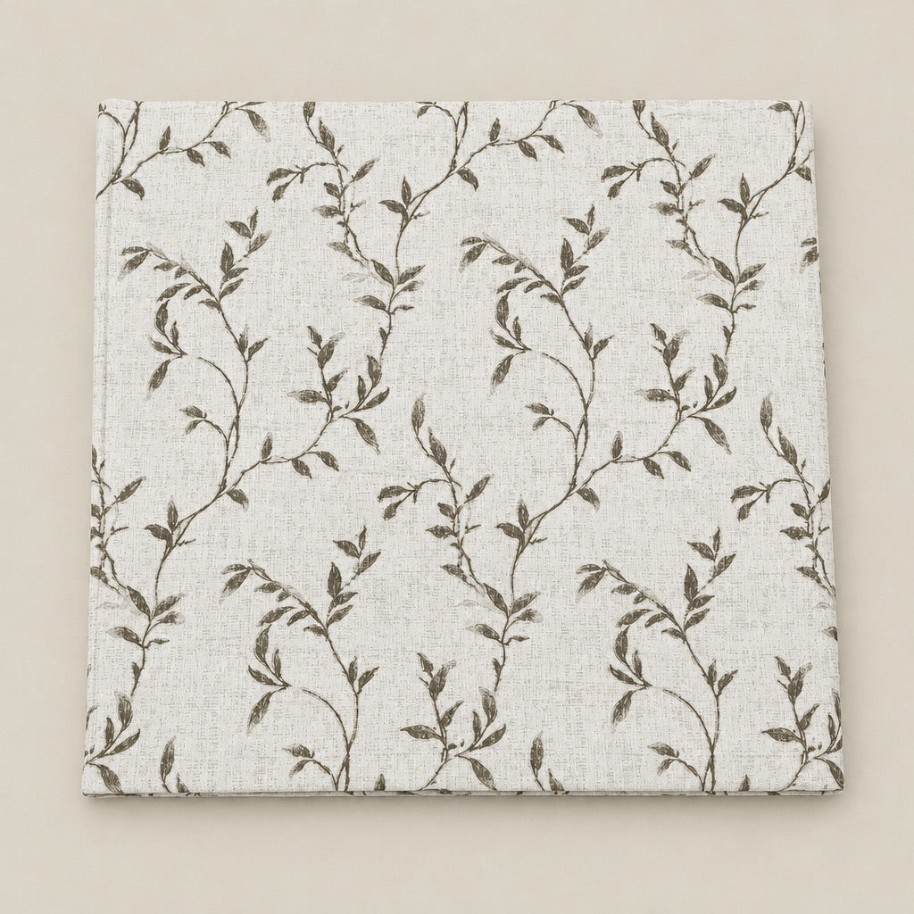 Myrtle Olive Leaf Trail 300TC Pure Cotton Sateen Bed Sheet - Home Artisan