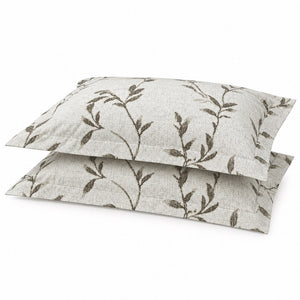 Myrtle Olive Leaf Trail 300TC Pure Cotton Sateen Bed Sheet - Home Artisan