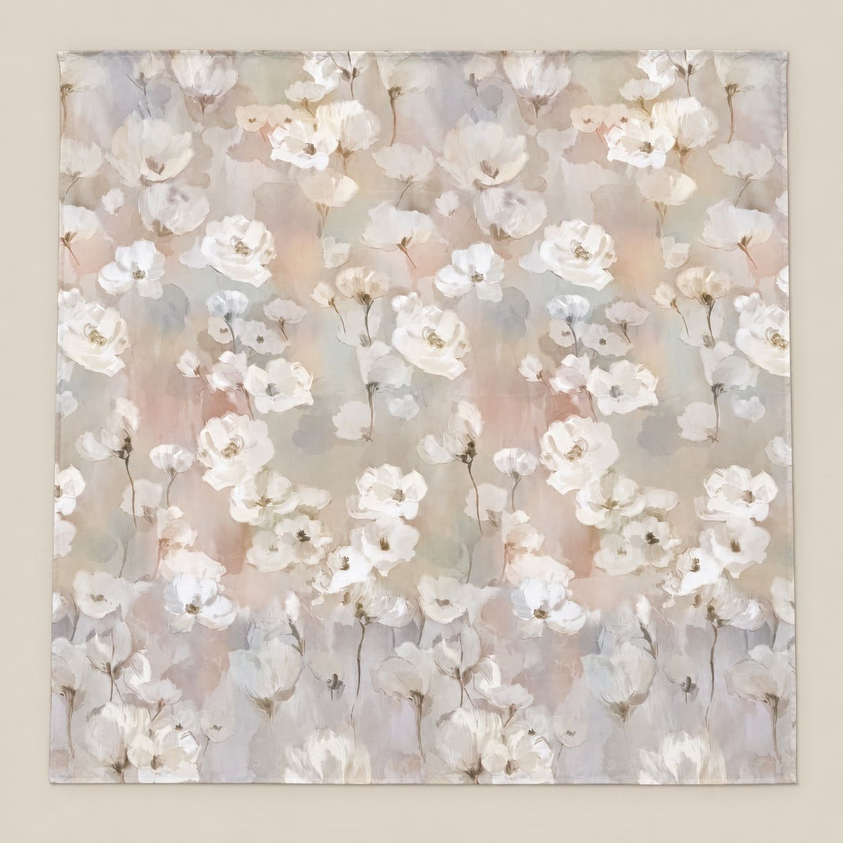 Sakura Blush & Ivory Blossom 300TC Pure Cotton Sateen Bed Sheet - Home Artisan