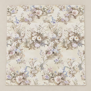 Wisteria Ivory & Lilac Bouquet 300TC Pure Cotton Sateen Bed Sheet - Home Artisan