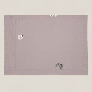 Rosina Grey & Blush Rose Tencel Jacquard Bed Sheet - Home Artisan