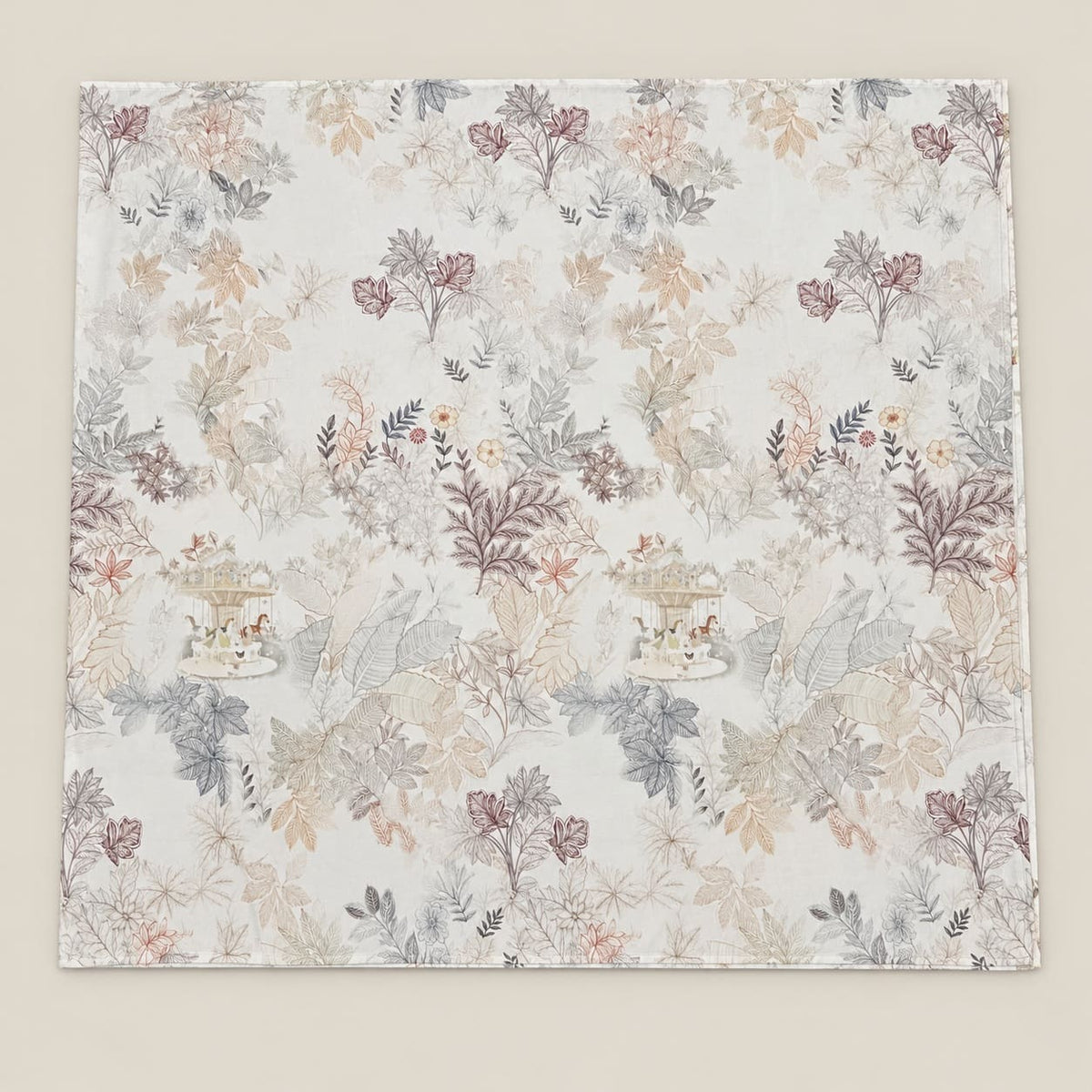 Amaranth Pastel Botanical Garden Tencel Jacquard Bed Sheet - Home Artisan