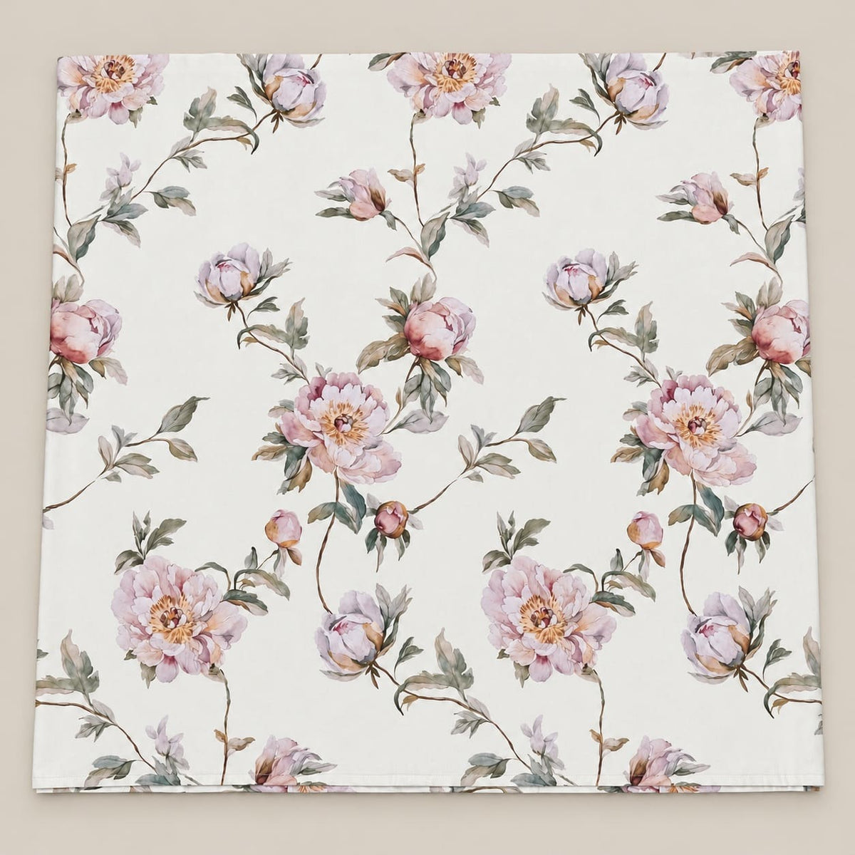 Eglantine Blush Trailing Floral Tencel Jacquard Bed Sheet - Home Artisan
