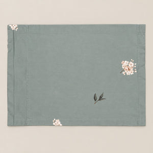 Scabiosa Sage Wildflower Tencel Jacquard Bed Sheet - Home Artisan