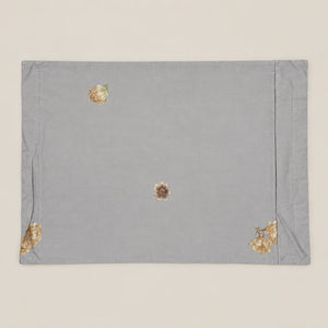 Althea Powder Blue Bouquet Tencel Jacquard Bed Sheet - Home Artisan