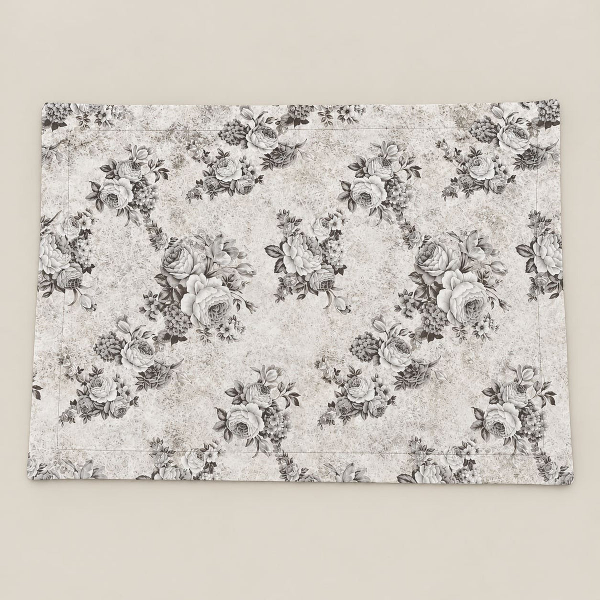 Dianthus Taupe Vintage Floral Tencel Jacquard Bed Sheet - Home Artisan