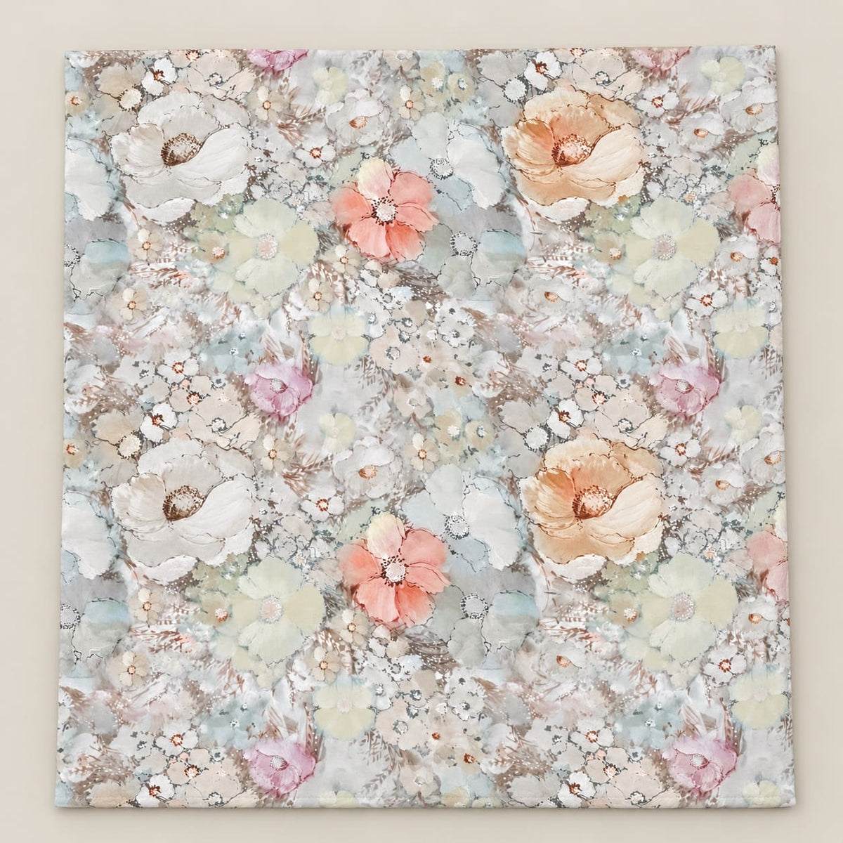 Nemesia Pastel Watercolour Bloom Tencel Jacquard Bed Sheet - Home Artisan