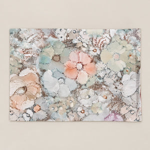 Nemesia Pastel Watercolour Bloom Tencel Jacquard Bed Sheet - Home Artisan