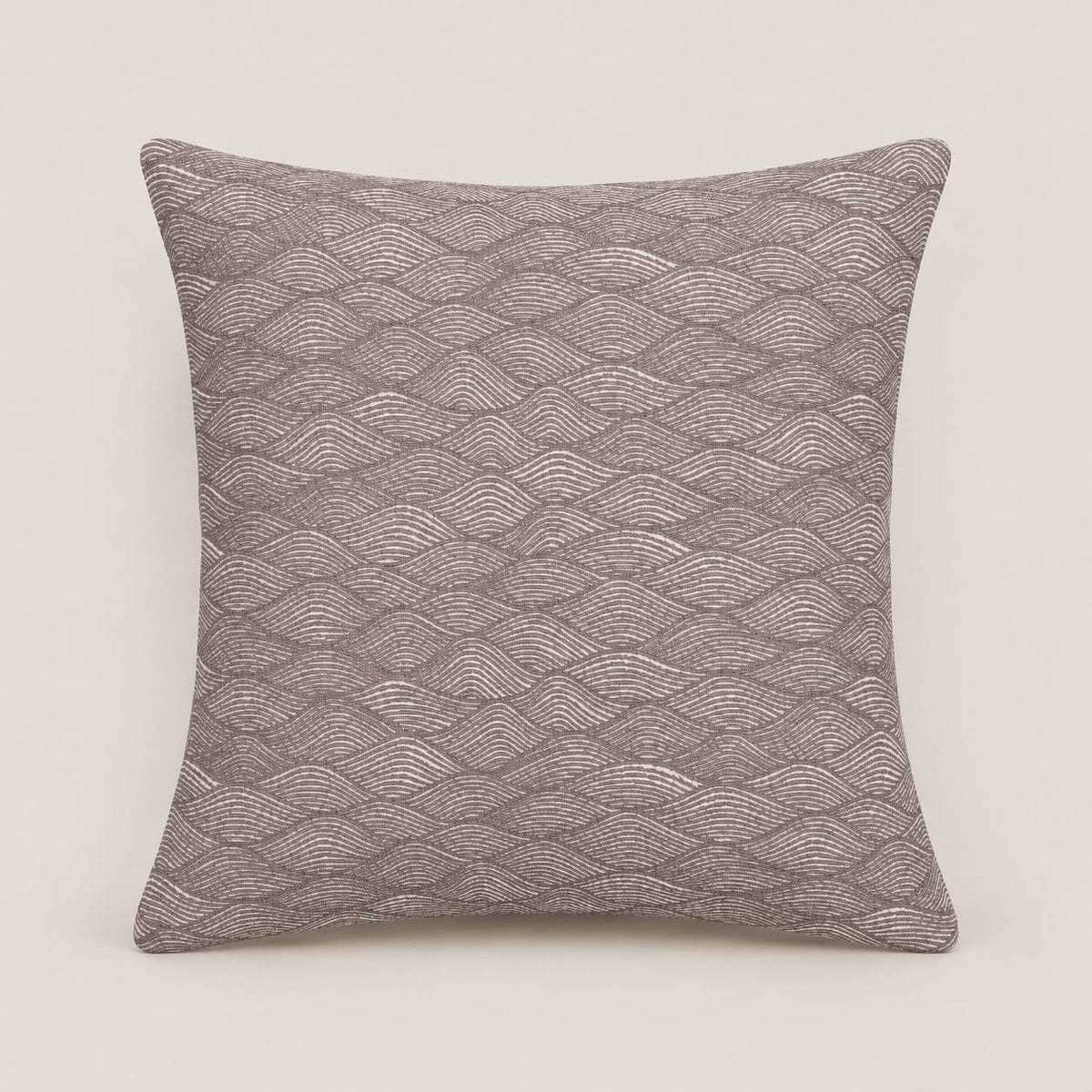 Dorian Taupe Wave Pattern Cushion Cover - Home Artisan