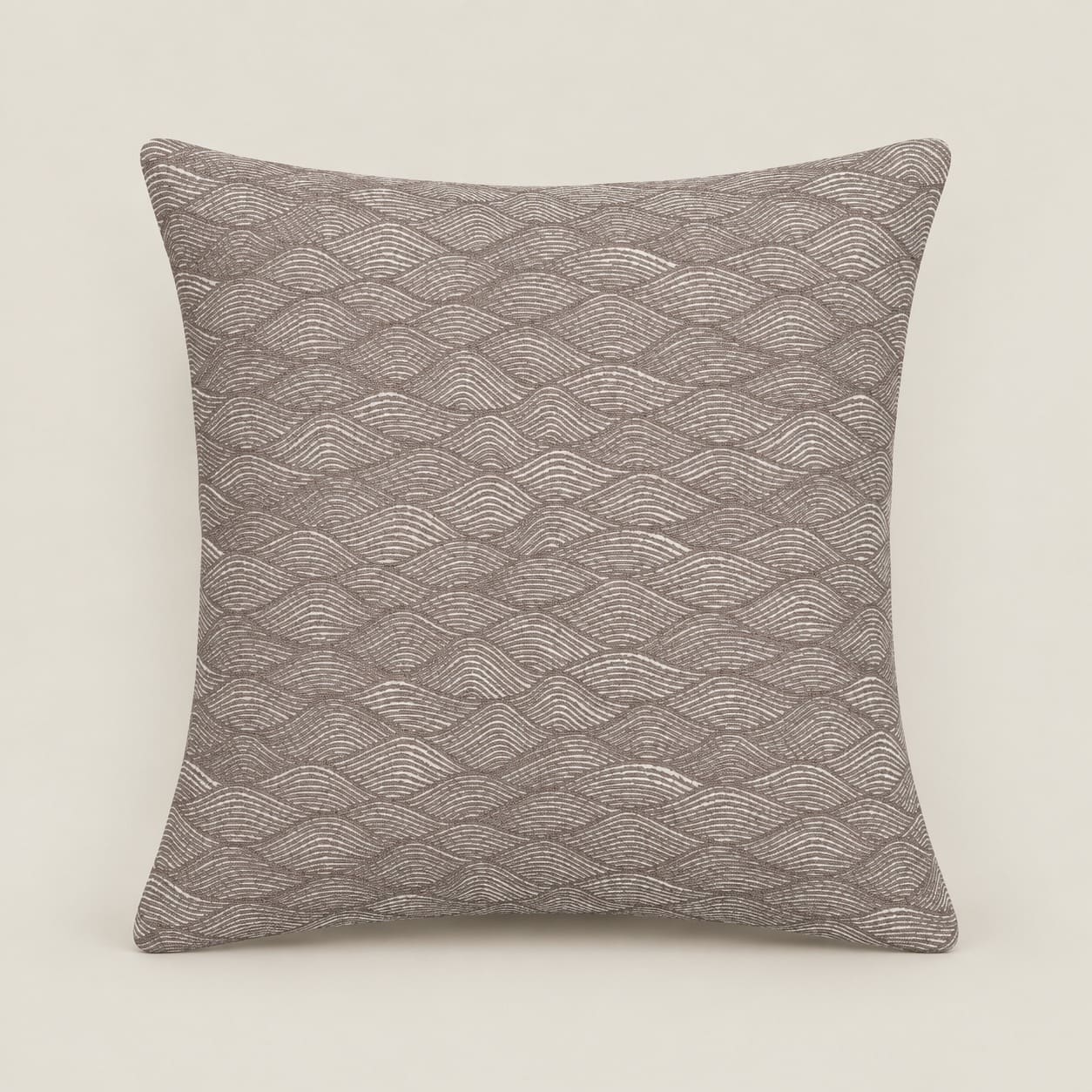 Dorian Taupe Wave Pattern Cushion Cover - Home Artisan