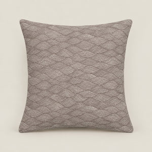 Dorian Taupe Wave Pattern Cushion Cover - Home Artisan