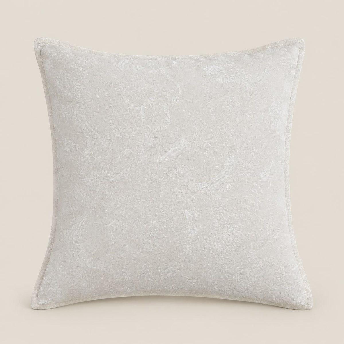 Elara Ivory Tonal Floral Cushion Cover - Home Artisan