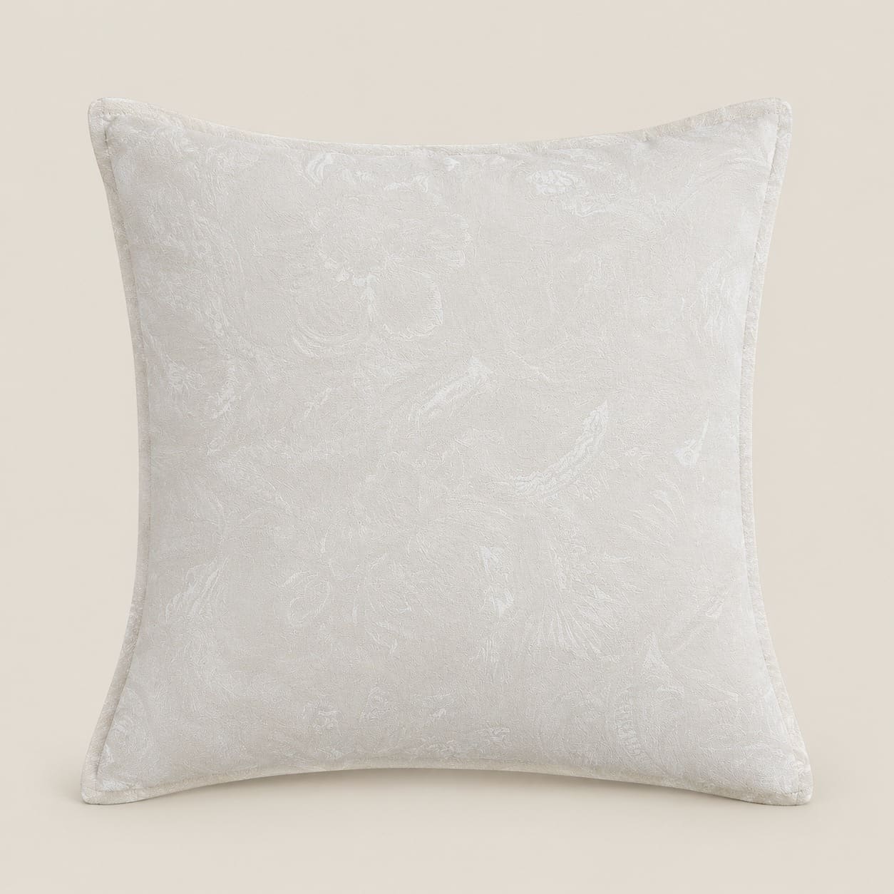 Elara Ivory Tonal Floral Cushion Cover - Home Artisan