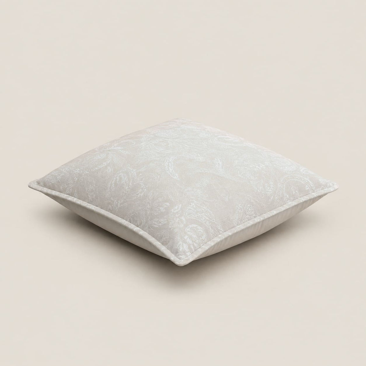 Elara Ivory Tonal Floral Cushion Cover - Home Artisan