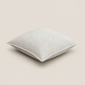 Elara Ivory Tonal Floral Cushion Cover - Home Artisan