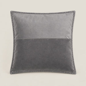 Lucien Charcoal Grey Floral Cushion Cover - Home Artisan