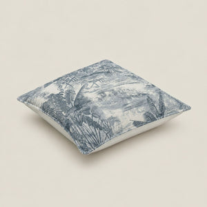 Mariner Blue Tropical Botanical Cushion Cover - Home Artisan