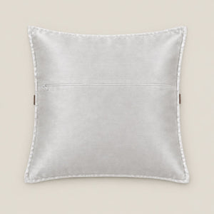 Huxley Black and White Textured Cushion Cover with Ring Detail - Home Artisan