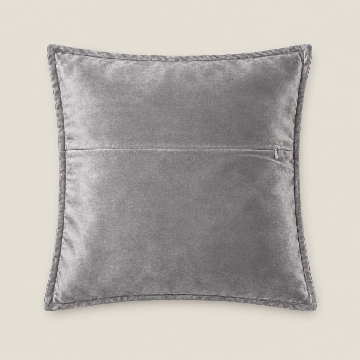 Beckett Grey Grid Cushion Cover with Ring Detail - Home Artisan