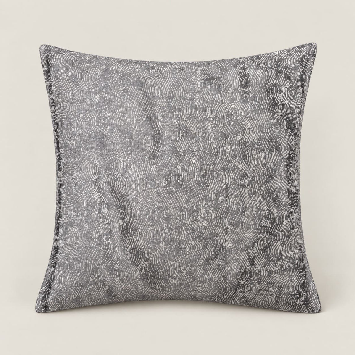 Sienna Charcoal Grey Abstract Ripple Cushion Cover - Home Artisan