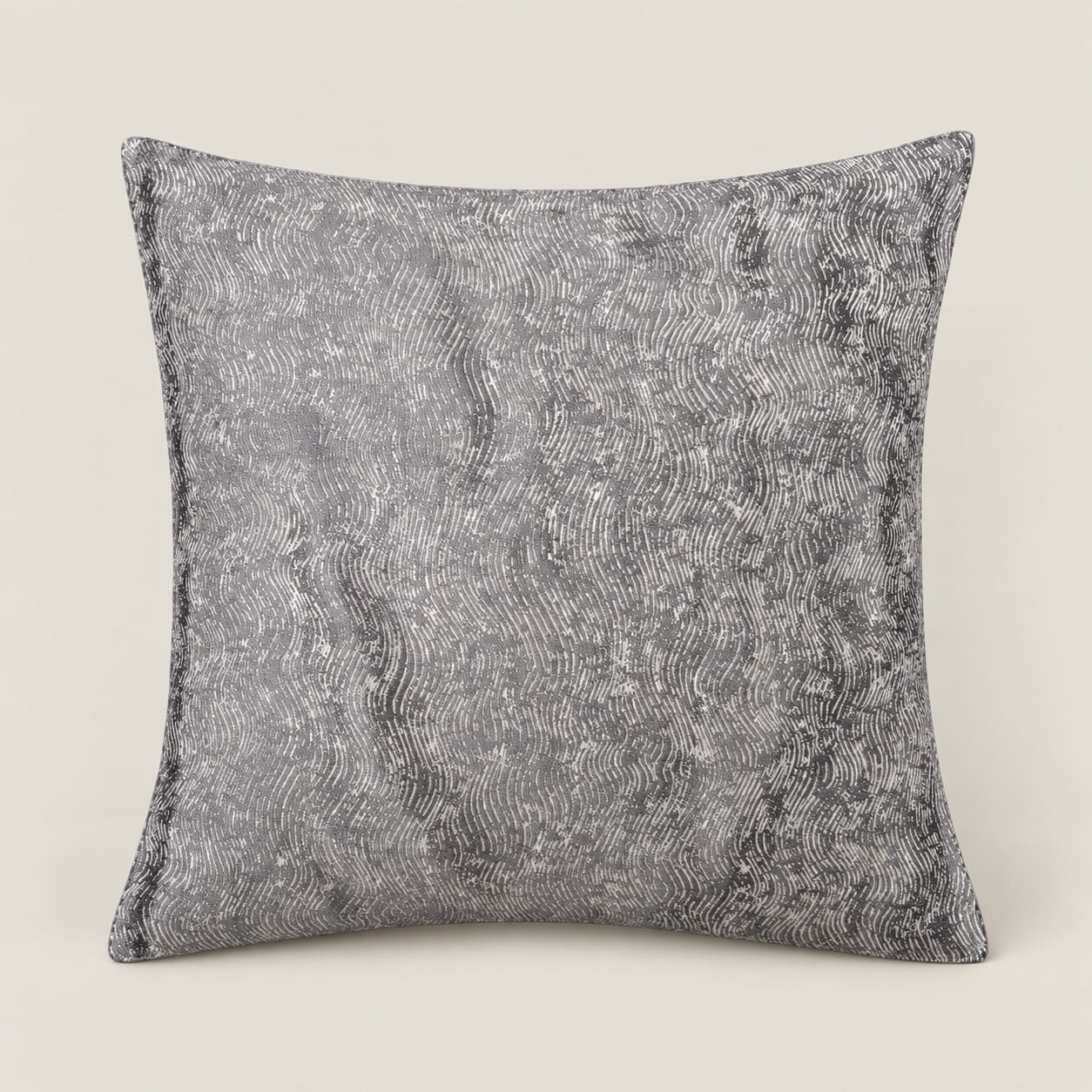 Sienna Charcoal Grey Abstract Ripple Cushion Cover - Home Artisan