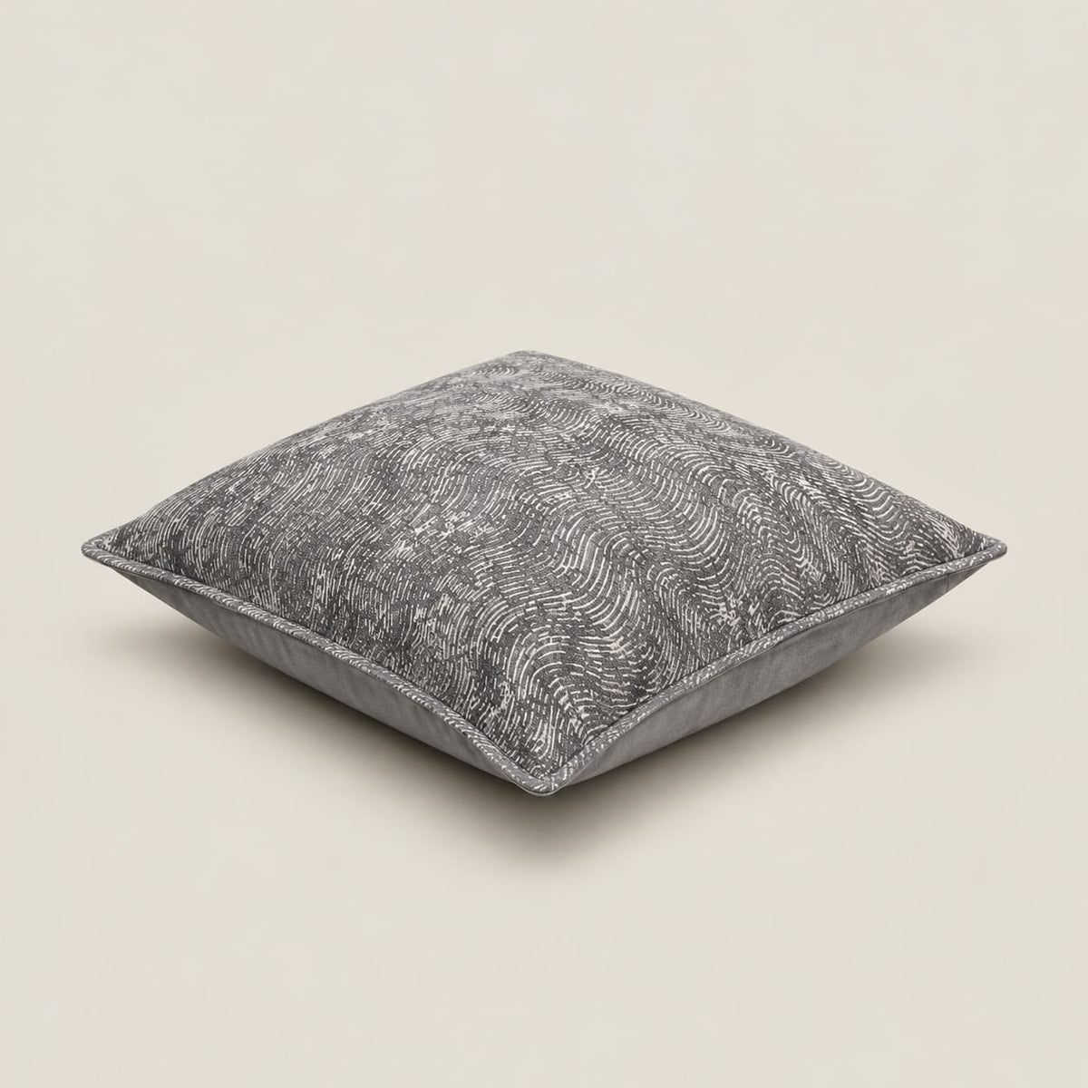 Sienna Charcoal Grey Abstract Ripple Cushion Cover - Home Artisan