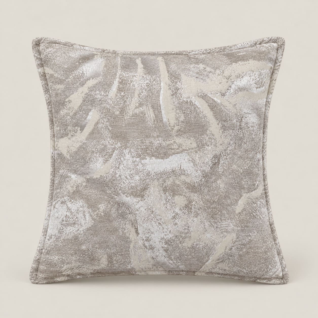 Ophelia Beige Abstract Marble Pattern Cushion Cover - Home Artisan