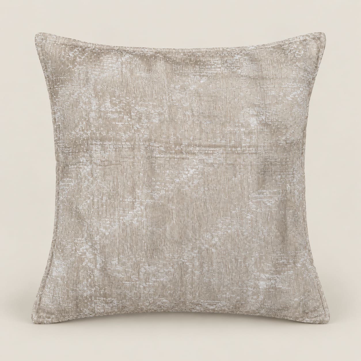 Solene Beige Textured Abstract Cushion Cover - Home Artisan