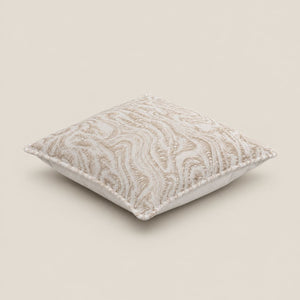 Rowan Ivory and Taupe Woodgrain Cushion Cover - Home Artisan