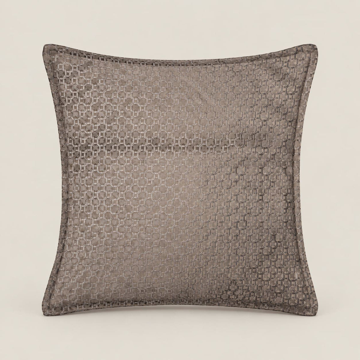 Cassian Bronze Taupe Geometric Cushion Cover - Home Artisan