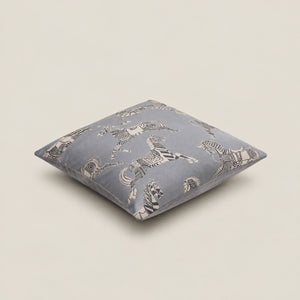 Paloma Slate Grey Equestrian Cushion Cover - Home Artisan