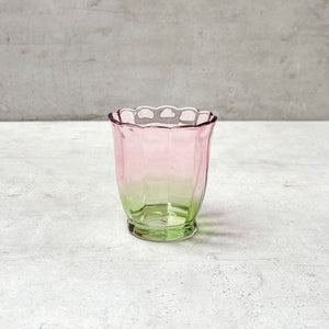Clara Blush & Sage Ombre Drinking Glass (Short) - Set of 4 - Home Artisan