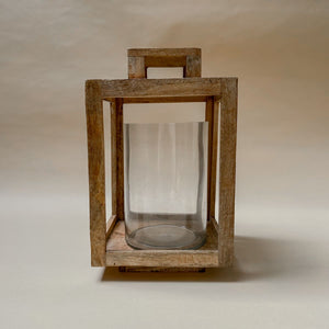 Terra Wooden Lantern - Home Artisan