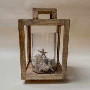 Terra Wooden Lantern - Home Artisan