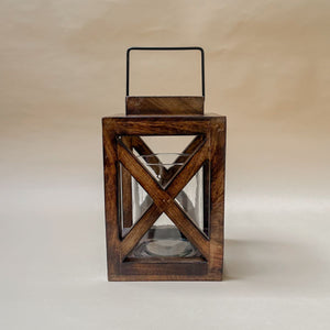 Edmund Wooden Lantern - Home Artisan