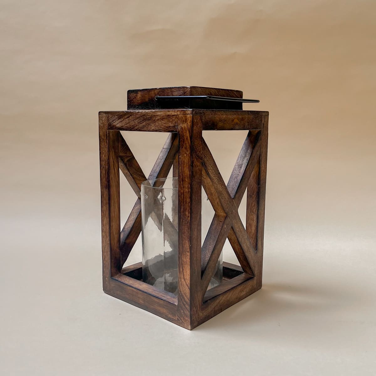 Tensing Wooden Lantern - Home Artisan