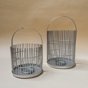 Rayner Silver Metal Lantern (Small) - Home Artisan