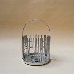 Rayner Silver Metal Lantern (Small) - Home Artisan