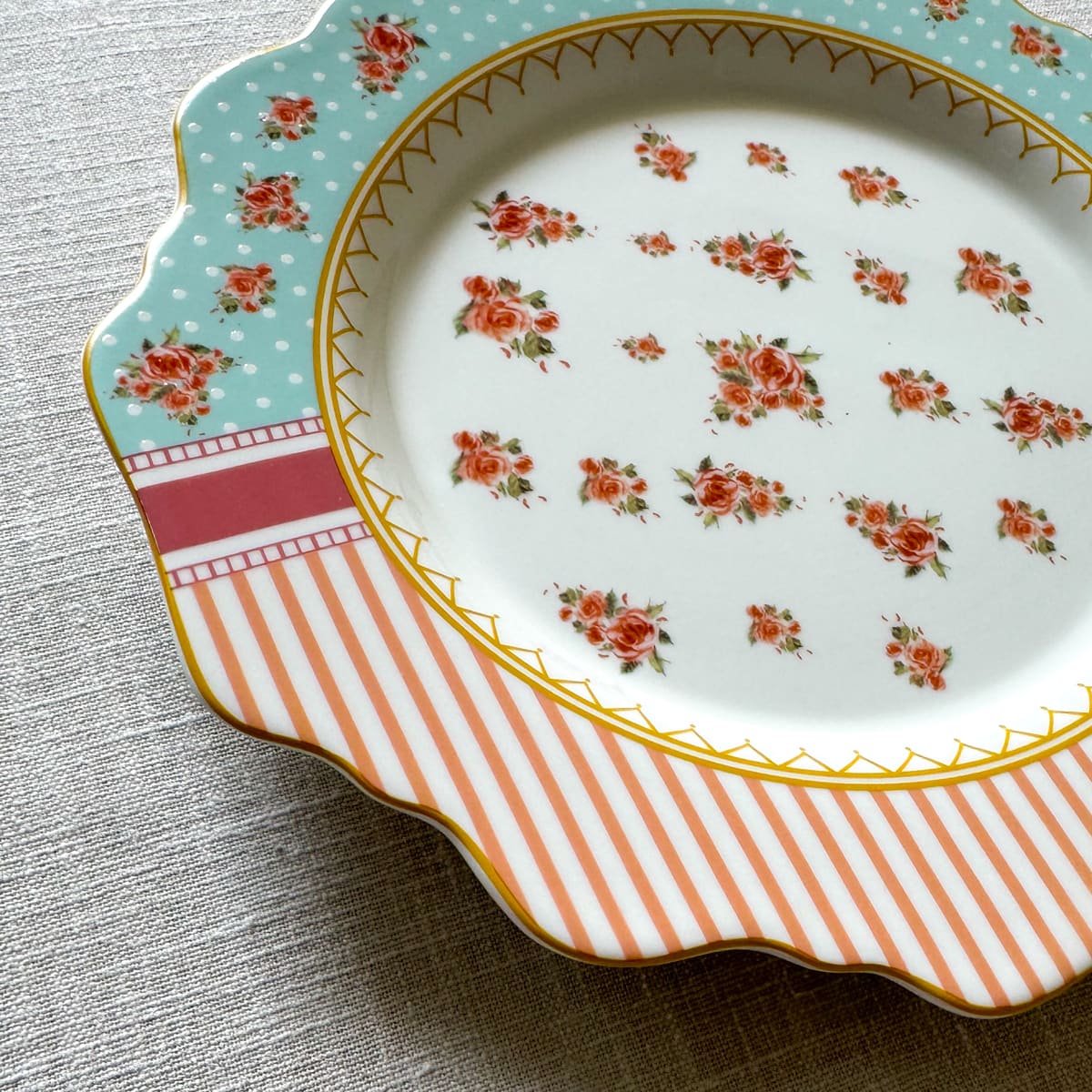 Leah Porcelain Side Plate - Set of 2 - Home Artisan