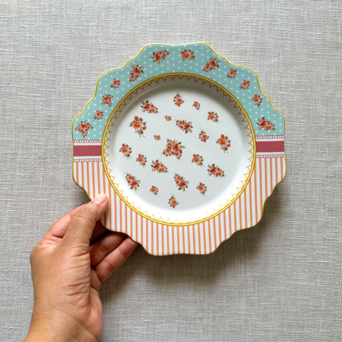 Leah Porcelain Side Plate - Set of 2 - Home Artisan