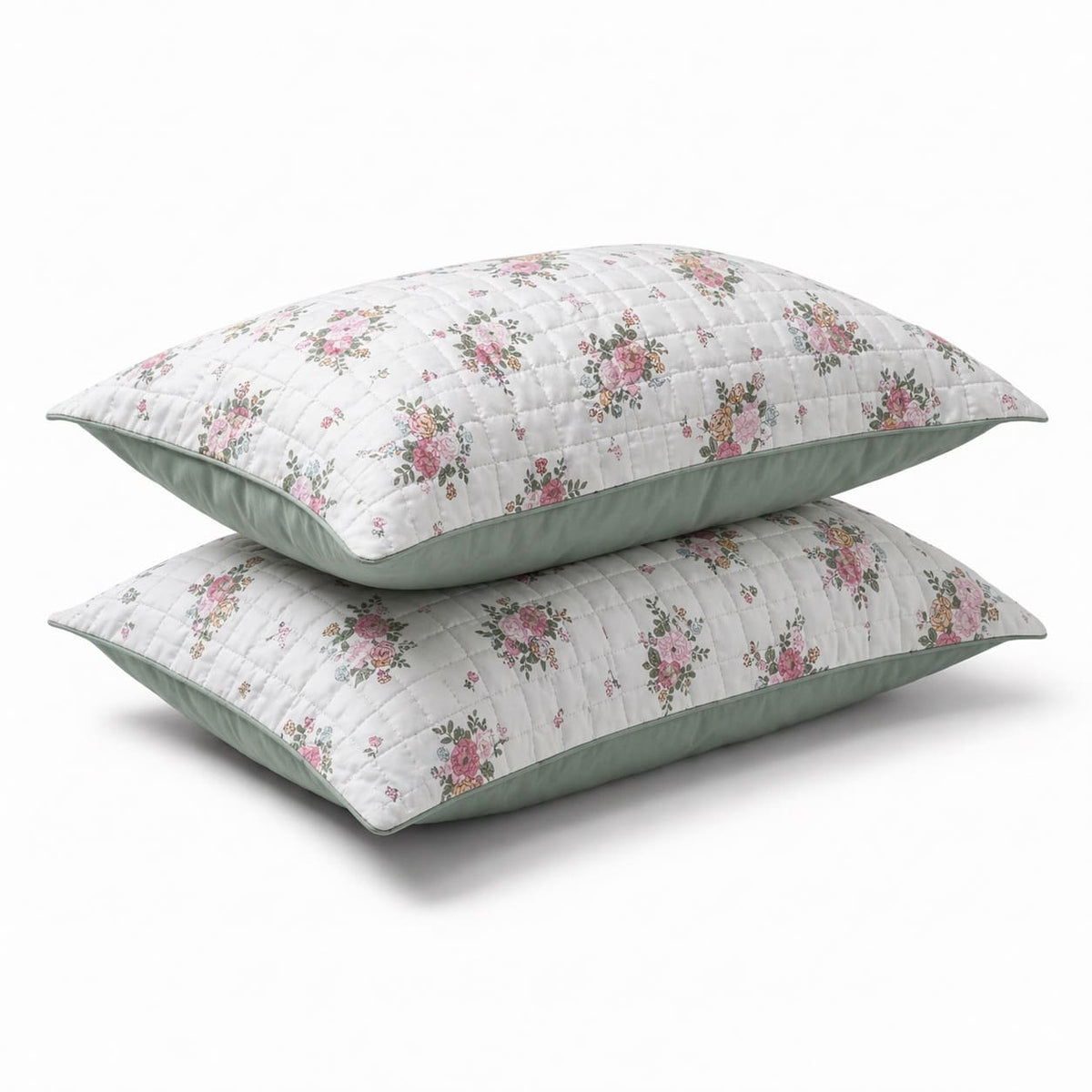 Artimesia Floral Double-Bed Cotton Comforter with Pillow Cases - Home Artisan