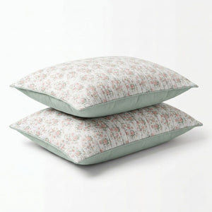 Bella Floral Double-Bed Cotton Comforter with Pillow Cases - Home Artisan