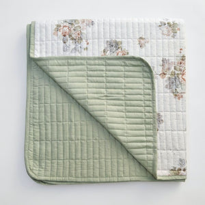 Sophie Floral Double-Bed Cotton Comforter with Pillow Cases - Home Artisan