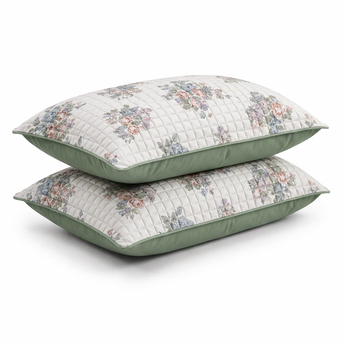 Sophie Floral Double-Bed Cotton Comforter with Pillow Cases - Home Artisan