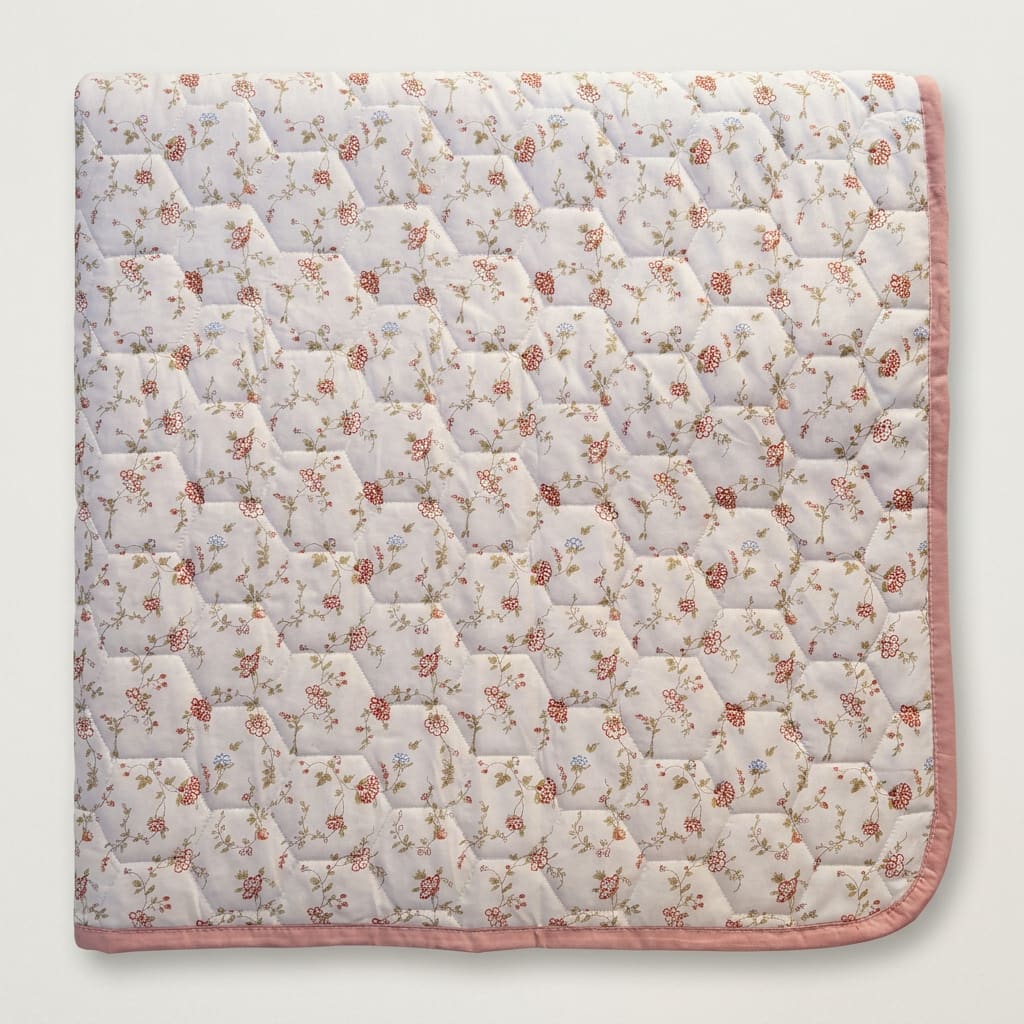 Clara Floral Double-Bed Cotton Comforter with Pillow Cases - Home Artisan