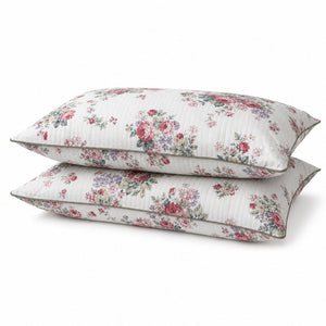 Rosalie Garden Rose Floral King-Size Cotton Comforter with Pillow Cases - Home Artisan