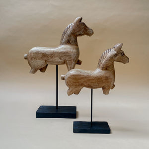 Nicholas Wooden Horse Sculpture (Large) - Home Artisan