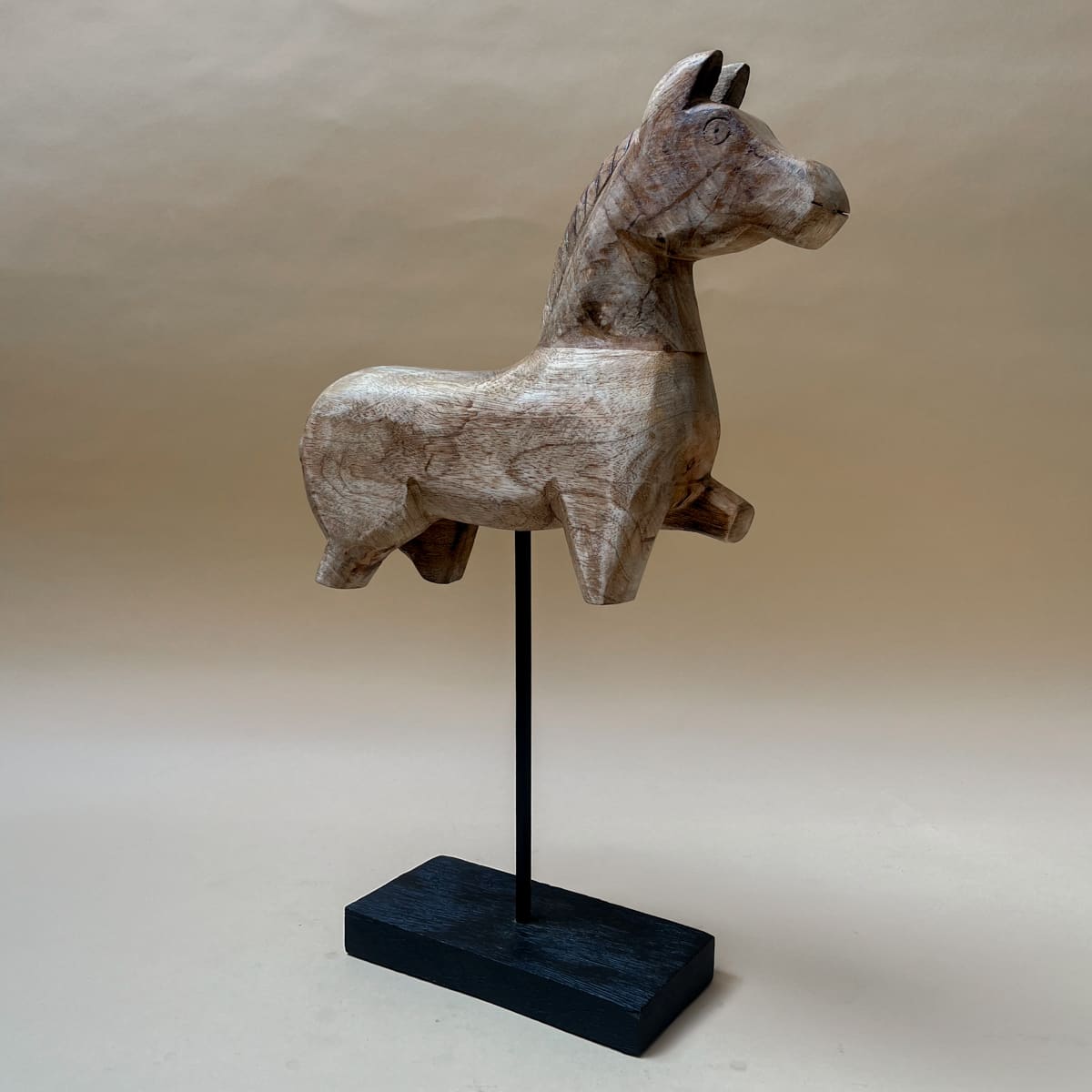 Nicholas Wooden Horse Sculpture (Large) - Home Artisan